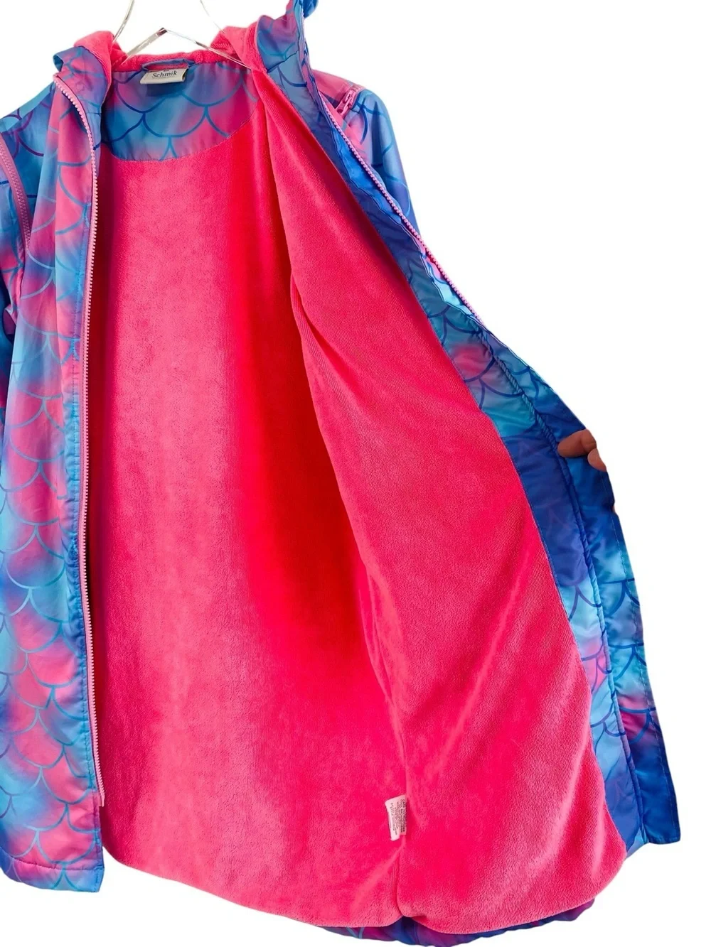 Schmik Mermaid Print Swim Parka Size 14